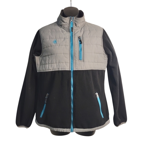 Legendary Whitetails Jacket Women's Black Gray Fleece/quilted Jacket Size M - Picture 1 of 9